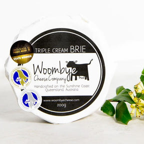 Woombye Cheese Company Triple Cream Brie 200g available at The Prickly Pineapple