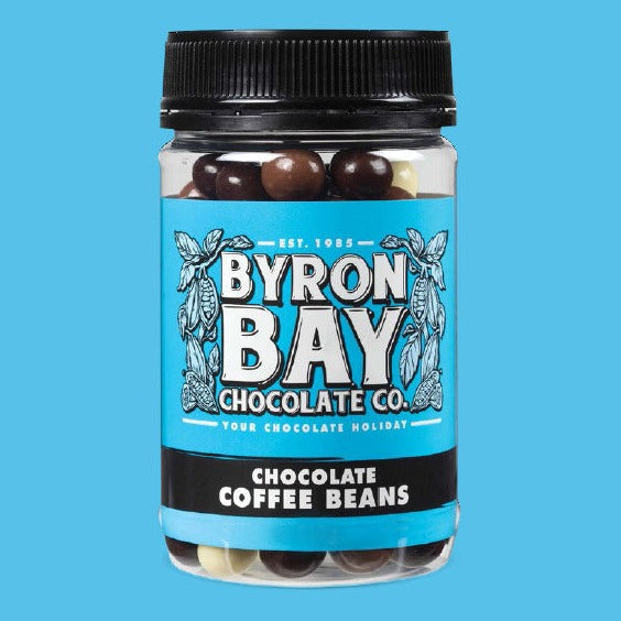 Byron Bay Chocolate Co Chocolate Coffee Beans 200g available at The Prickly Pineapple