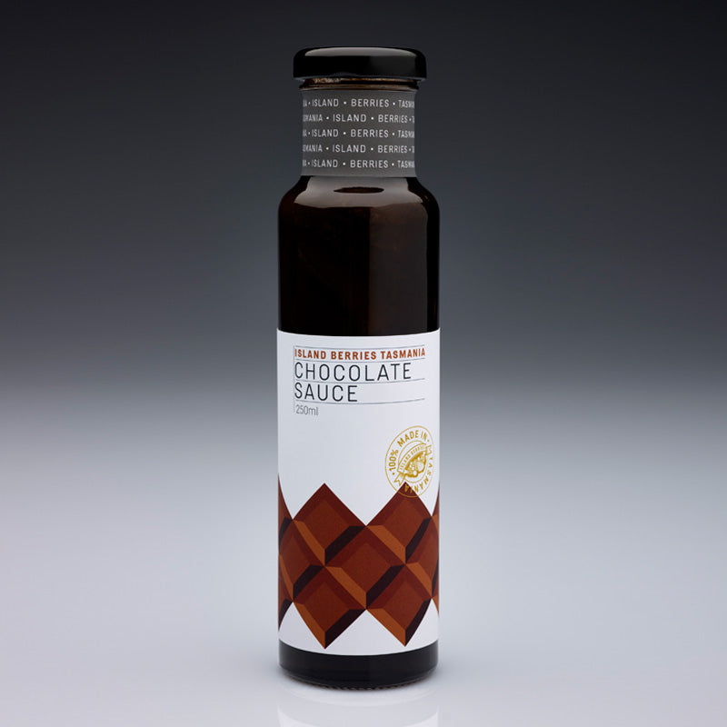 Island Berries Tasmania Chocolate Sauce 250ml available at The Prickly Pineapple