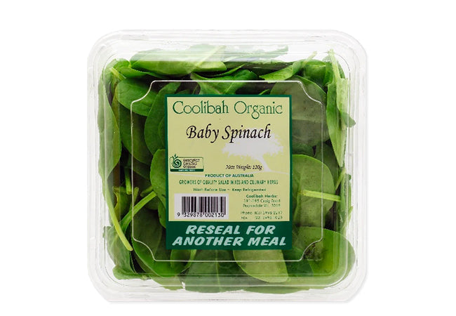 coolibah organics baby spinach 