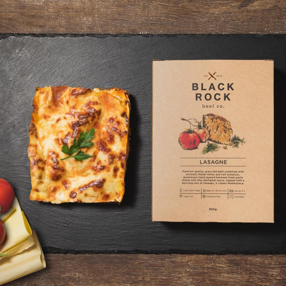 Black Rock Beef Co. Lasagne 850g available at The Prickly Pineapple