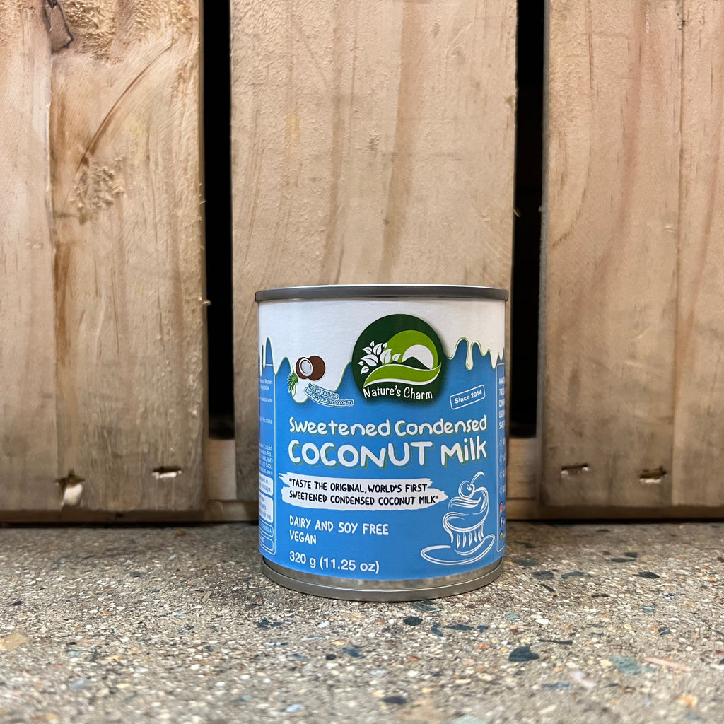 Natures Charm Sweetened Condensed Coconut Milk 320g available at The Prickly Pineapple