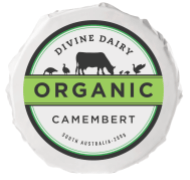 Divine Dairy Organic Camembert 200g available at The Prickly Pineapple