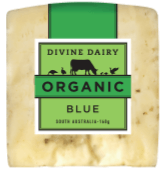 Divine Dairy Organic Blue Cheese 160g available at The Prickly Pineapple