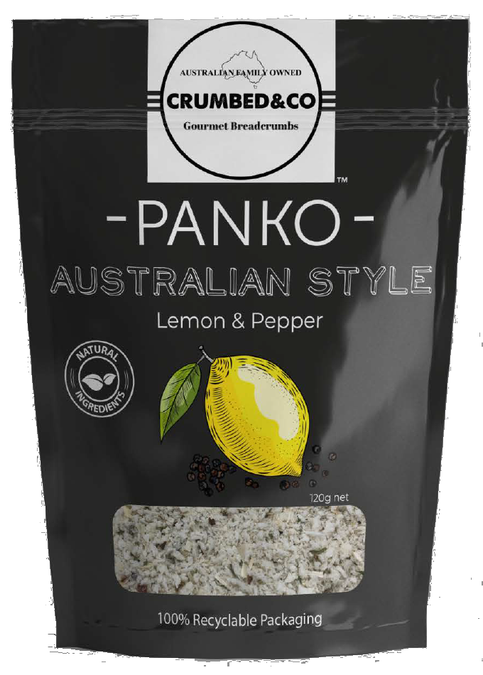 Crumbed & Co. Gourmet Breadcrumbs Panko Australian Style 120g available at The Prickly Pineapple