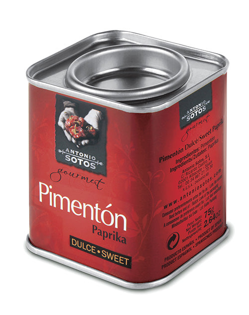 Antonio Sotos GourmetSweet Paprika 75g available at The Prickly Pineapple