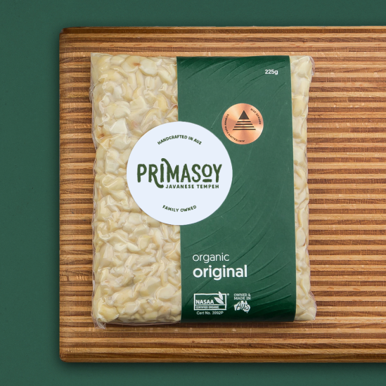 Primasoy Organic Original Tempeh 225g available at The Prickly Pineapple