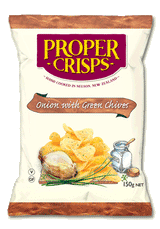 Proper Crisps Onion with Green Chives Crisps 150g