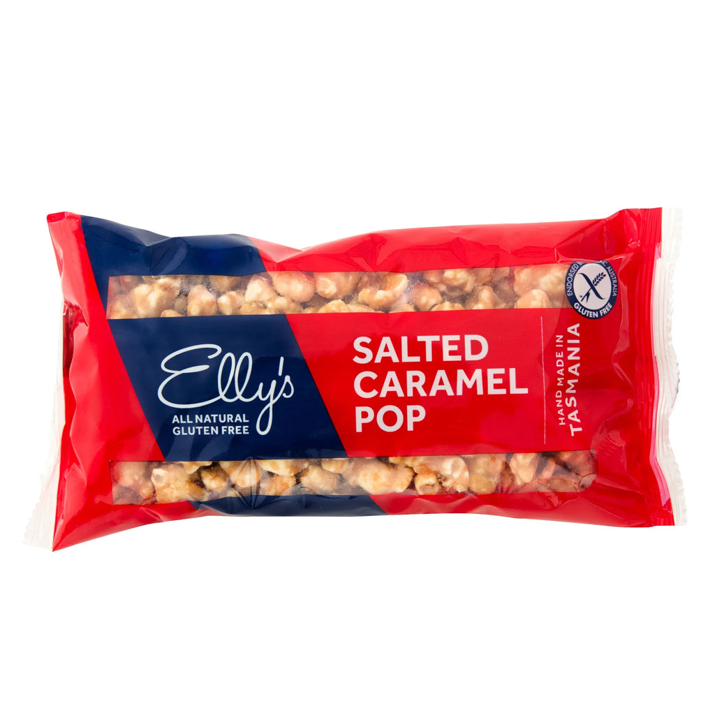 Elly's Gluten Free Salted Caramel Pop 160g available at The Prickly Pineapple